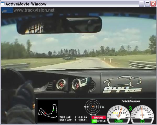 TrackVision software with Auterra DashDyno SPD data logger. 